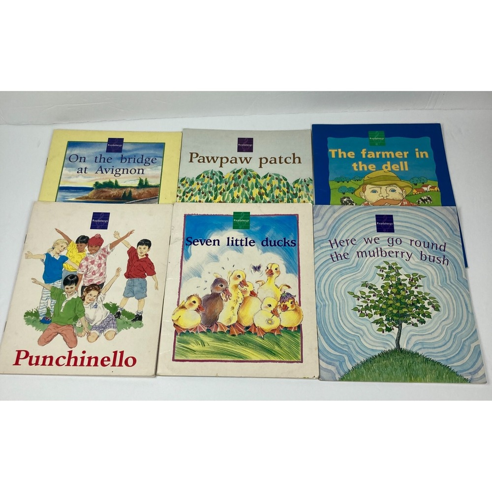 Lot Of 6 Early Reader Song Books Paperback Single Copies Homeschool Tutoring